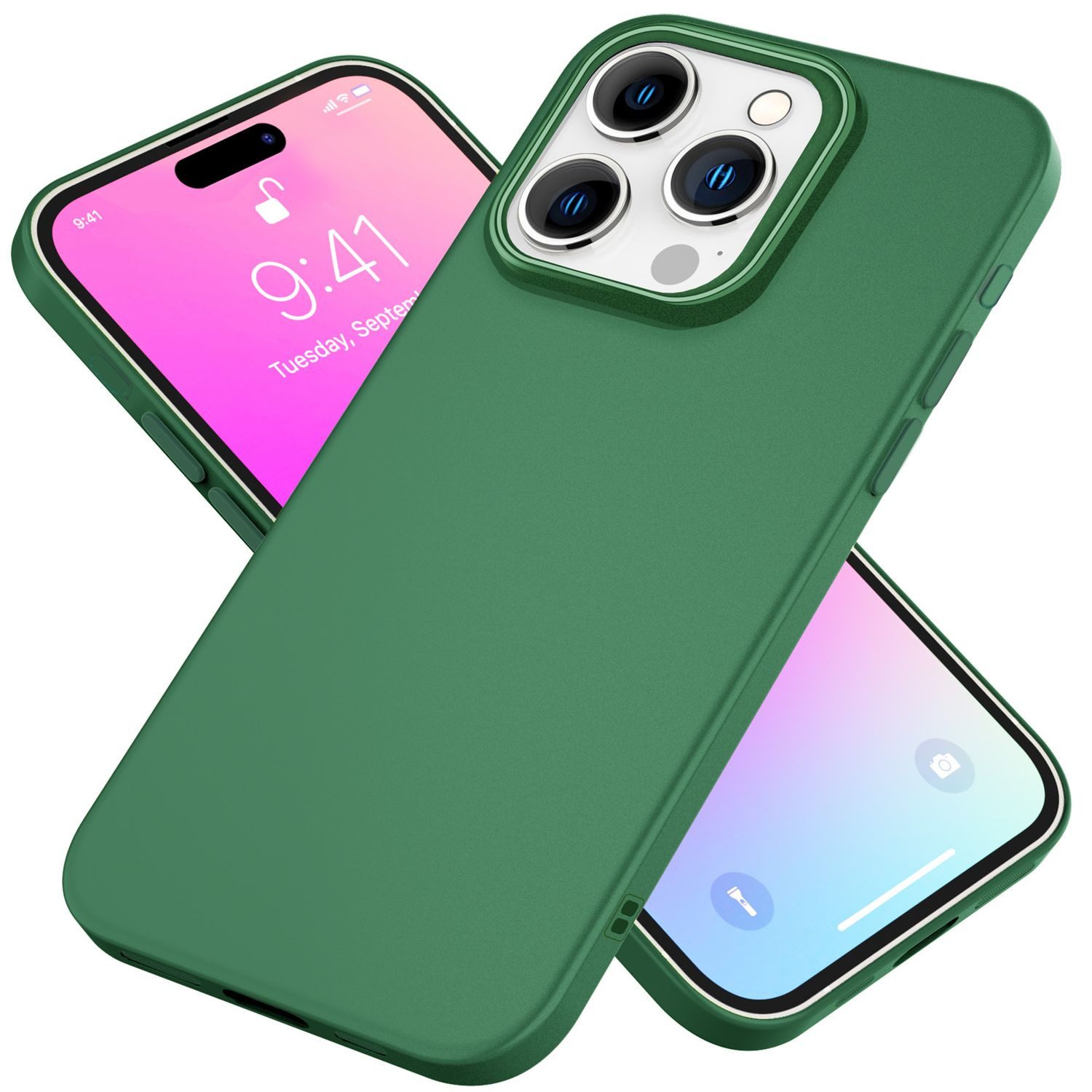 Nalia Smartphone-Hülle Apple iPhone 16 Pro 16 cm (6,3 Zoll), Matt Frosted Case / TPU Silikon Hülle / Kratzfest / Anti-Fingerabdruck