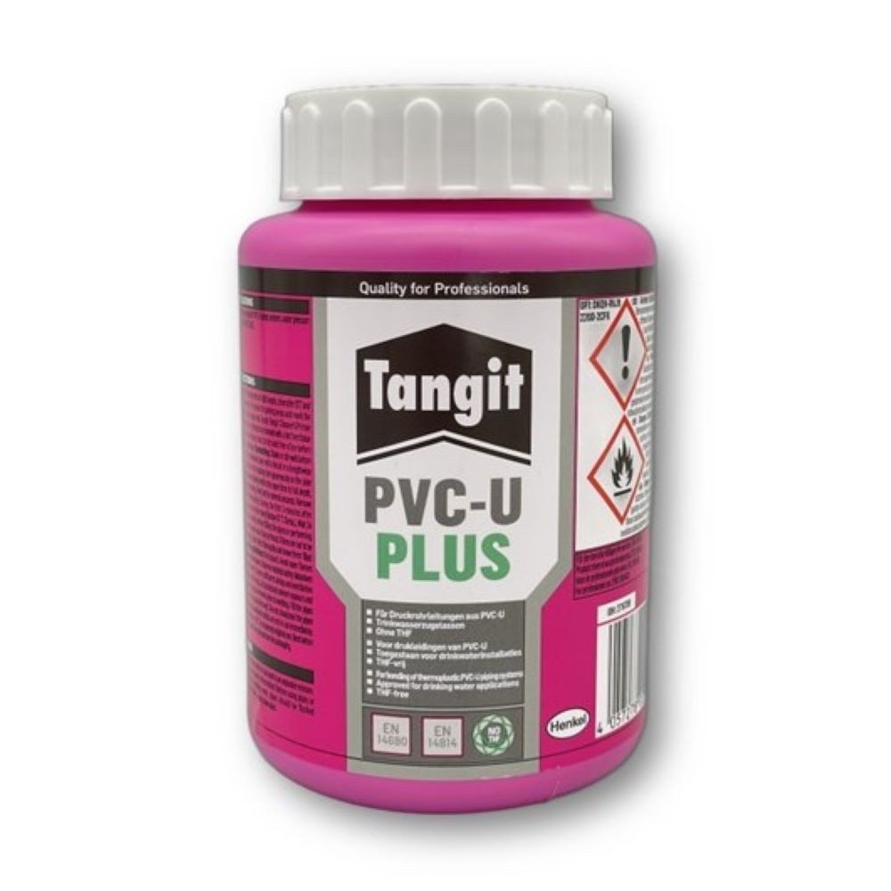 Tangit Klebstoff Tangit PVC-U Plus Kleber für Druck- und drucklose Rohrleitungen 500g, (1-tlg)