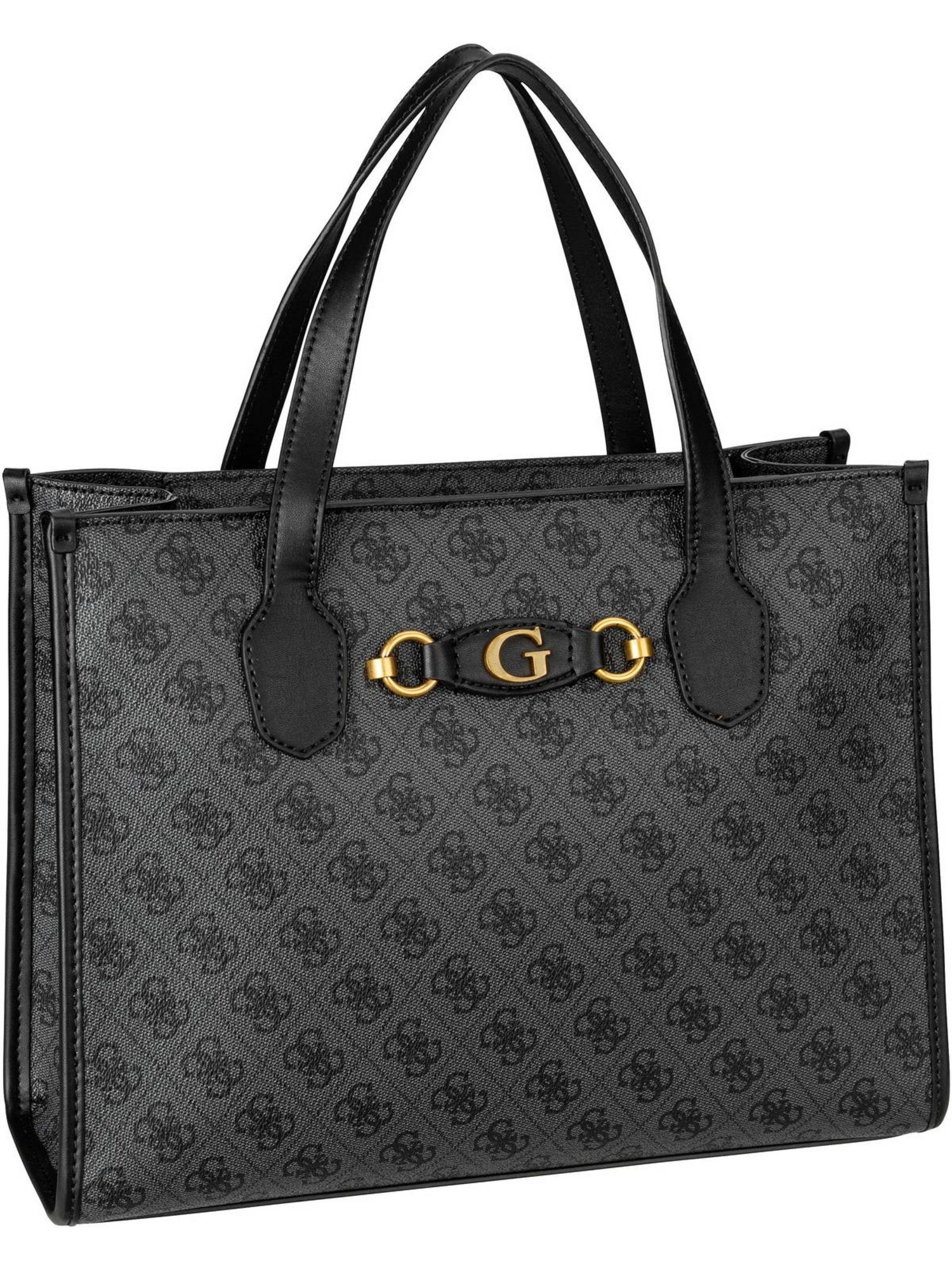 beliebter Saal Guess Handtasche Izzy 2 Compartment Tote, Coal Bag Tote Logo