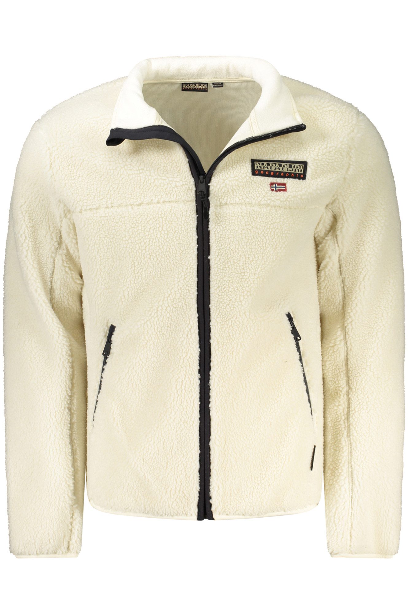 Napapijri Outdoorjacke Herren-Sportjacke Weiß: Regular Fit, Nachhaltig, 2 Taschen