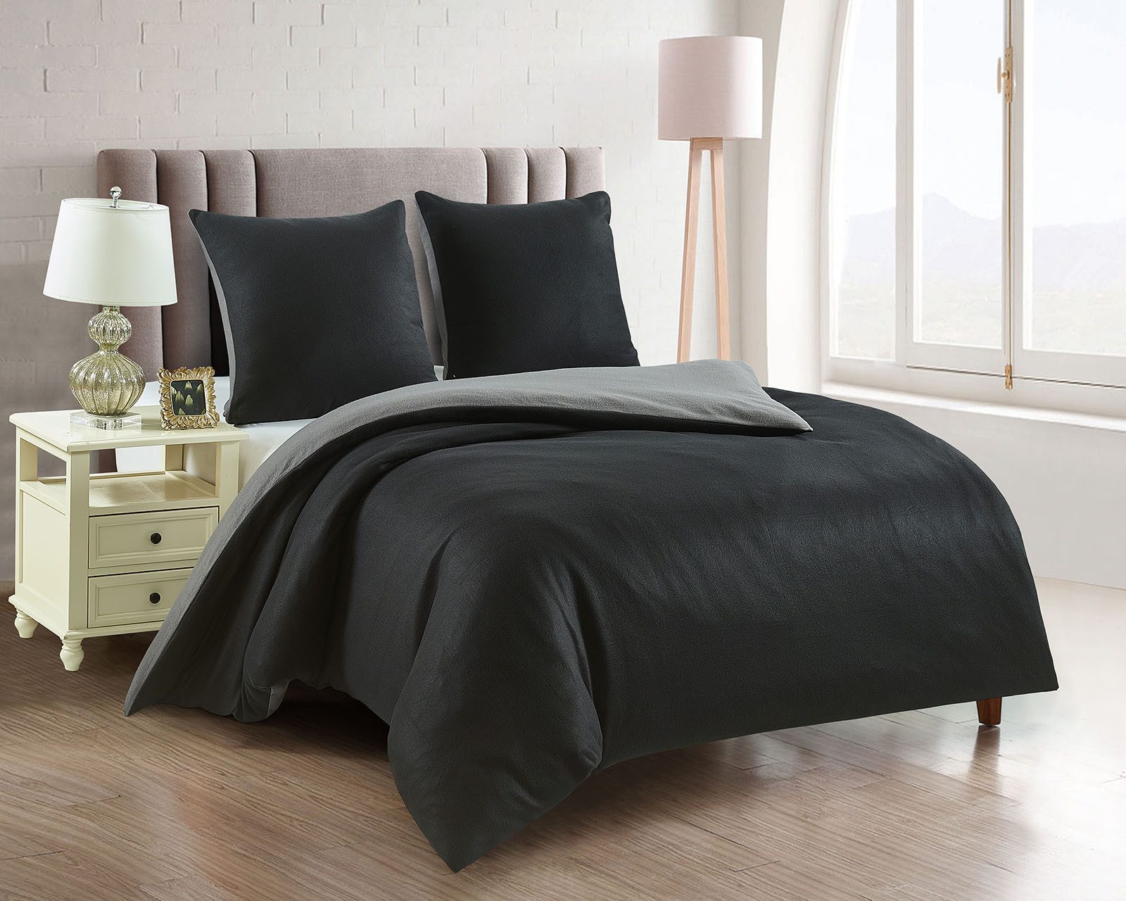 Buymax Bettwäsche Fleece Bettbezug-Set Bettwäsche Uni, günstig online kaufen