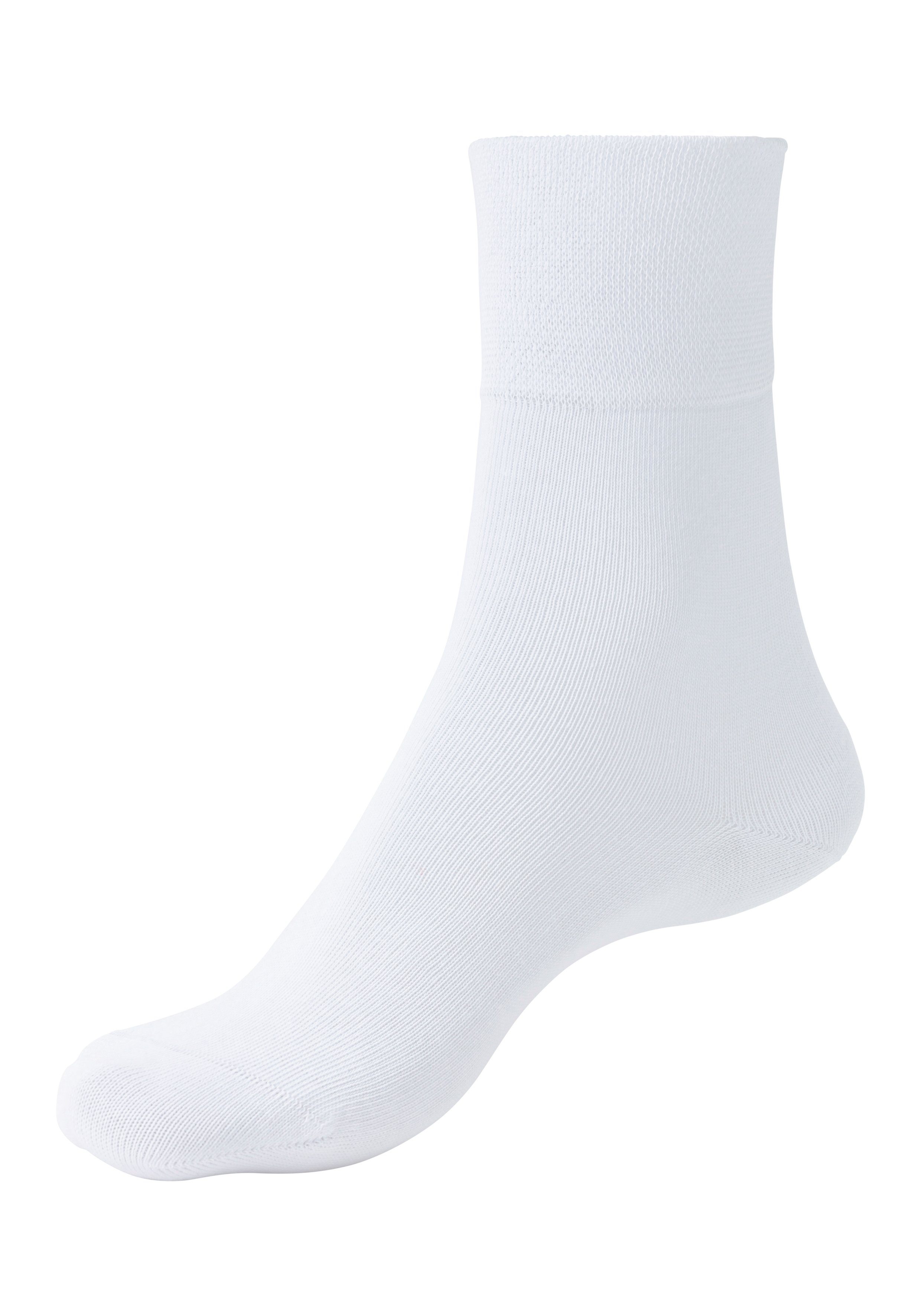 H.I.S Socken Diabetikersocken Damen Herren Socken (Packung, 3-Paar, Gr. 35-38 bis 43-46) mit Komfortbund auch für Diabetiker geeignet