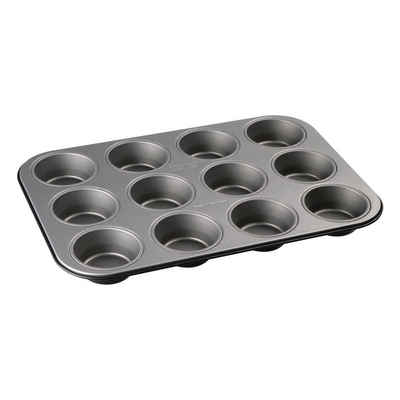 Zenker Muffinplatten Energy Muffinblech für 12 Muffins, Stahlblech