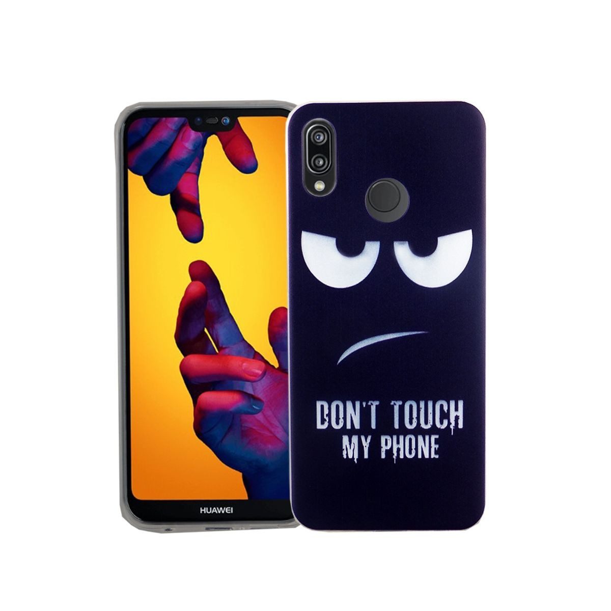 König Design Handyhülle Huawei P20 Lite, Huawei P20 Lite Handyhülle Bumper Backcover Blau