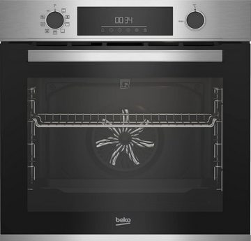 BEKO Backofen-Set Pyrolyse Backofen CoolDoor + Bosch Induktionskochfeld - autark, 60cm