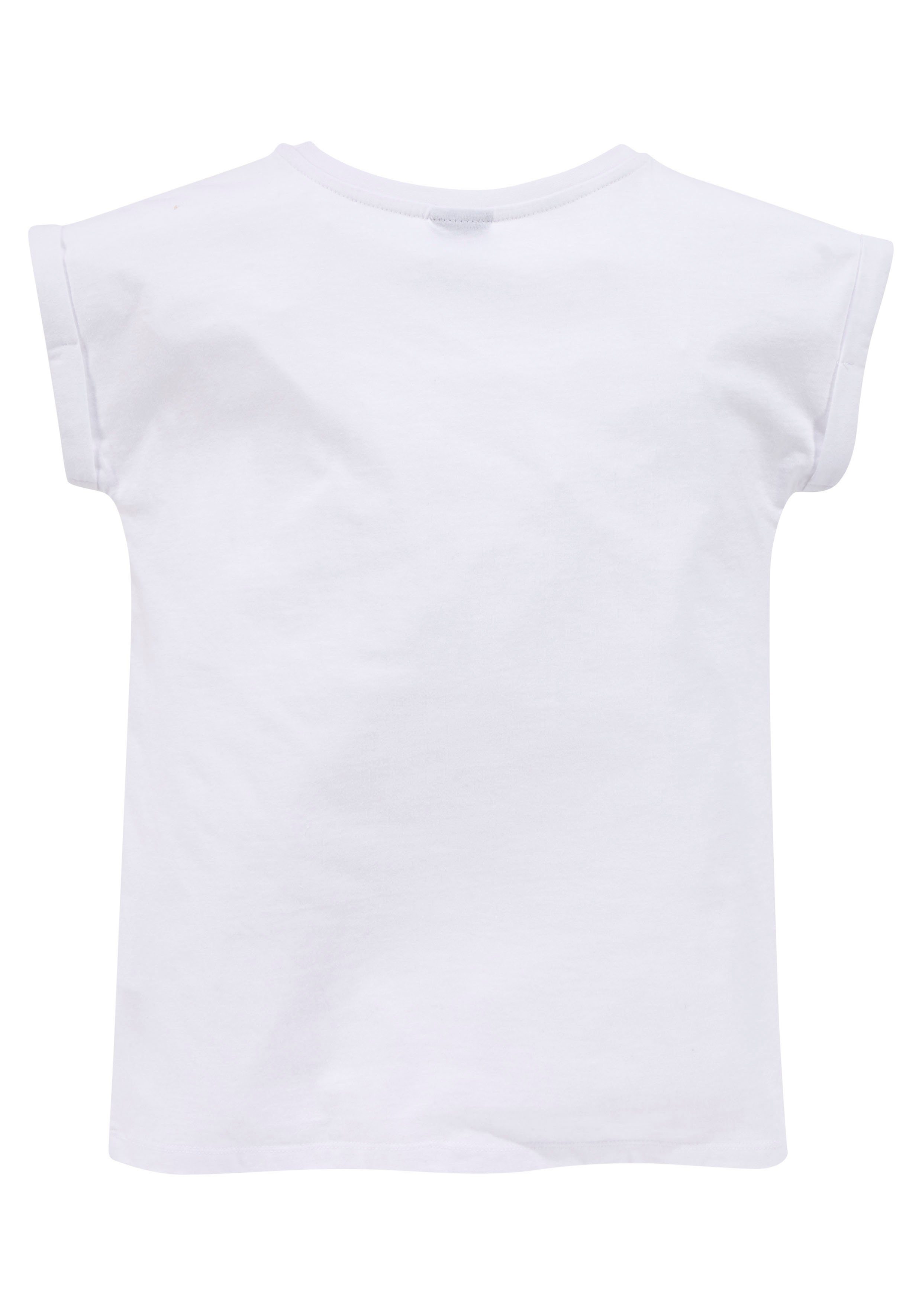 Form T-Shirt kleinem YOUR KIDSWORLD Ärmelaufschlag mit legere NOT ERNST