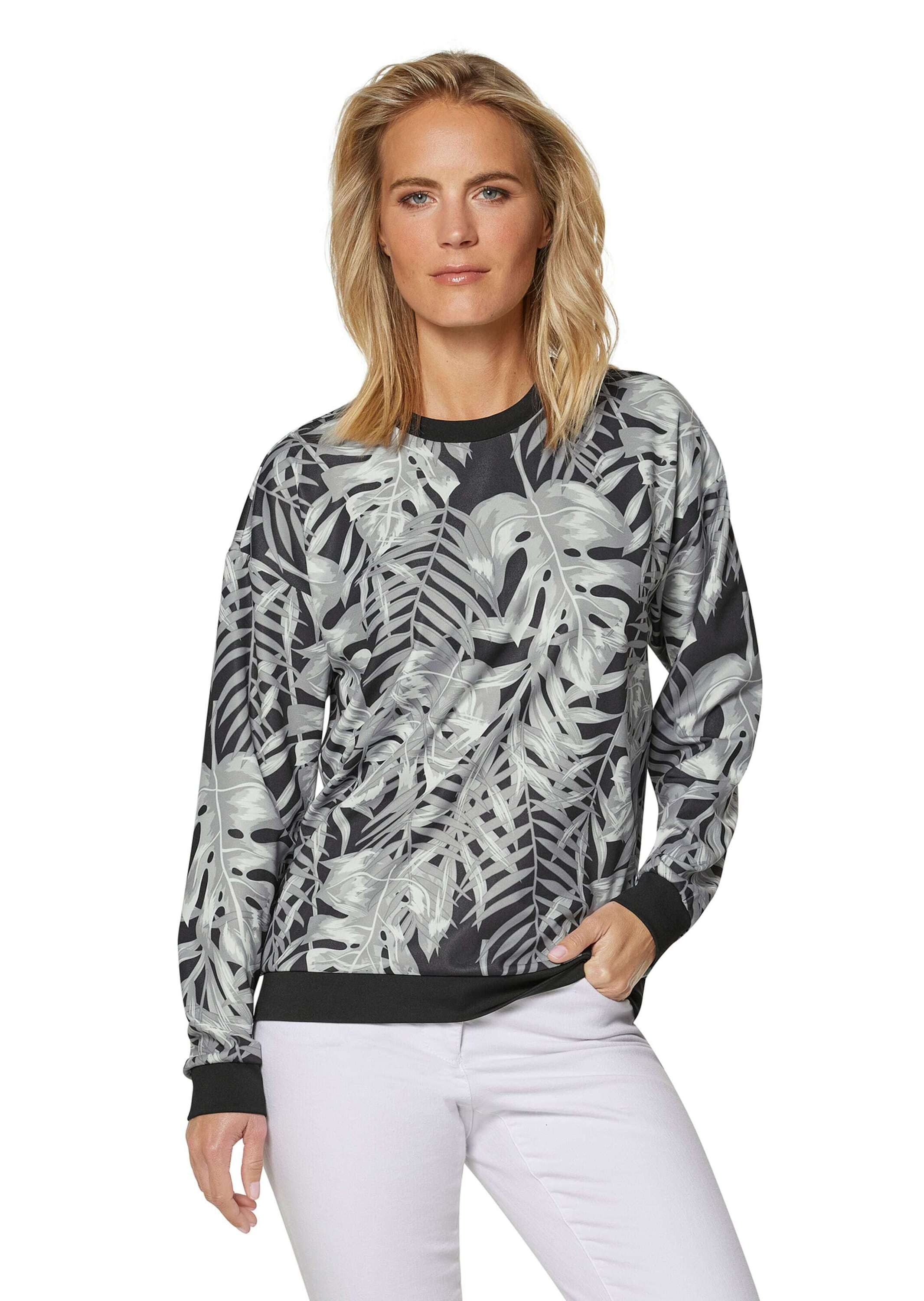 MADELEINE Sweatshirt Sweatshirt mit Blätterprint