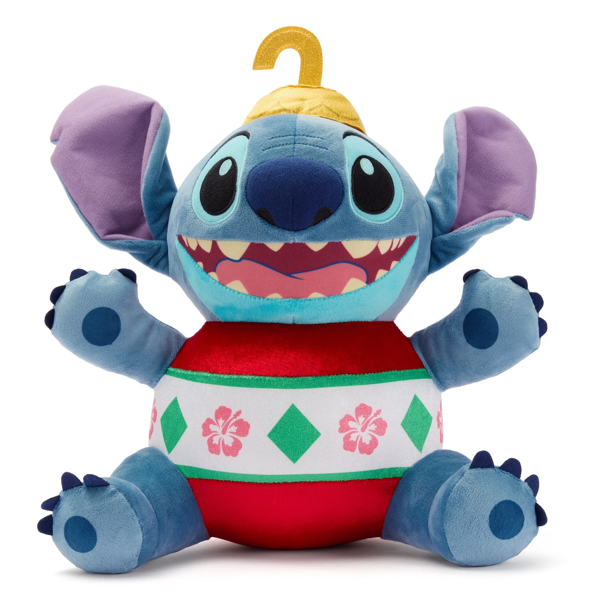 Disney Kuscheltier Stitch - Weihnachten 2025 Weihnachtskugel Kuscheltier - 35 cm