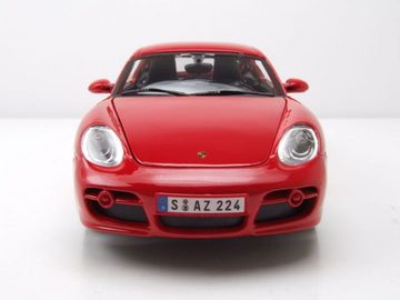 Maisto® Modellauto Porsche Cayman S rot Modellauto 1:18 Maisto, Maßstab 1:18