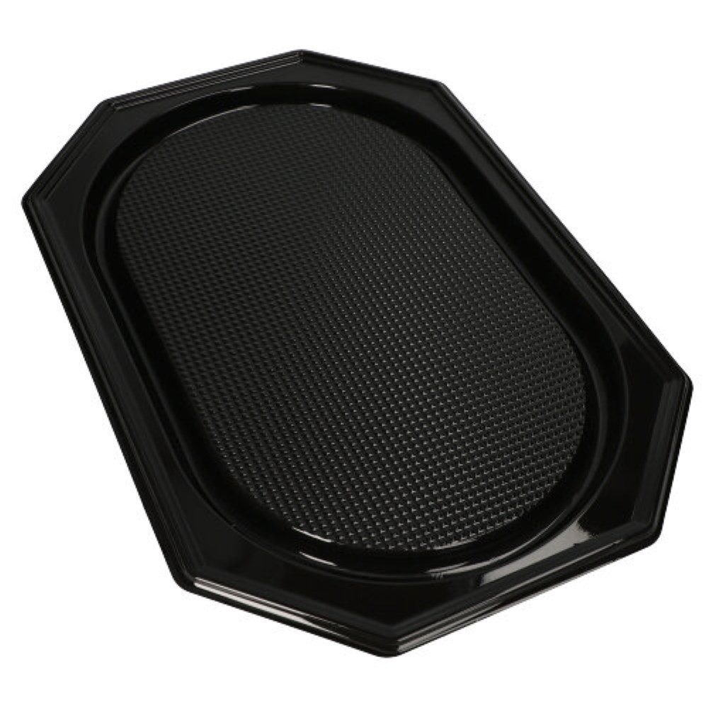 Starpak Servierplatte 10 Servierplatten, PET 53 cm x 35 cm schwarz