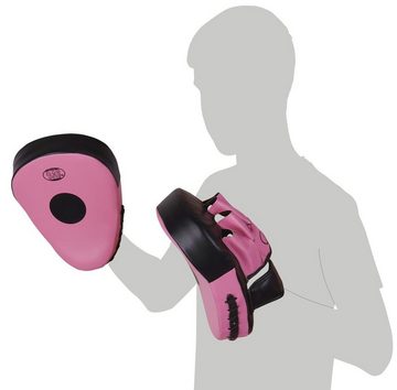 BAY-Sports Pratzen PU-Ergo pink Handpratzen krumm Schlagpolster
