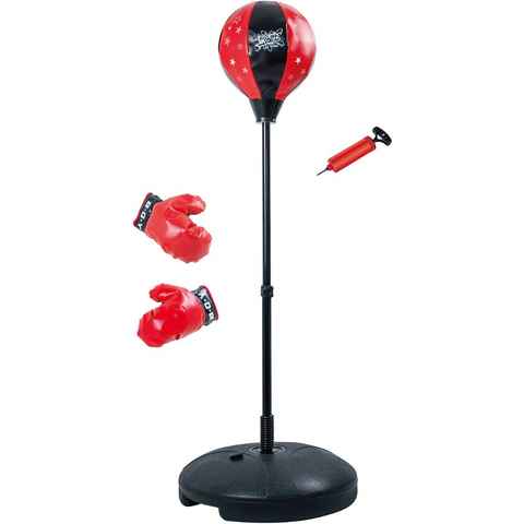 L.A. Sports Punchingball Stand-Boxsack höhenverstellbar (Set, mit Boxhandschuhen)