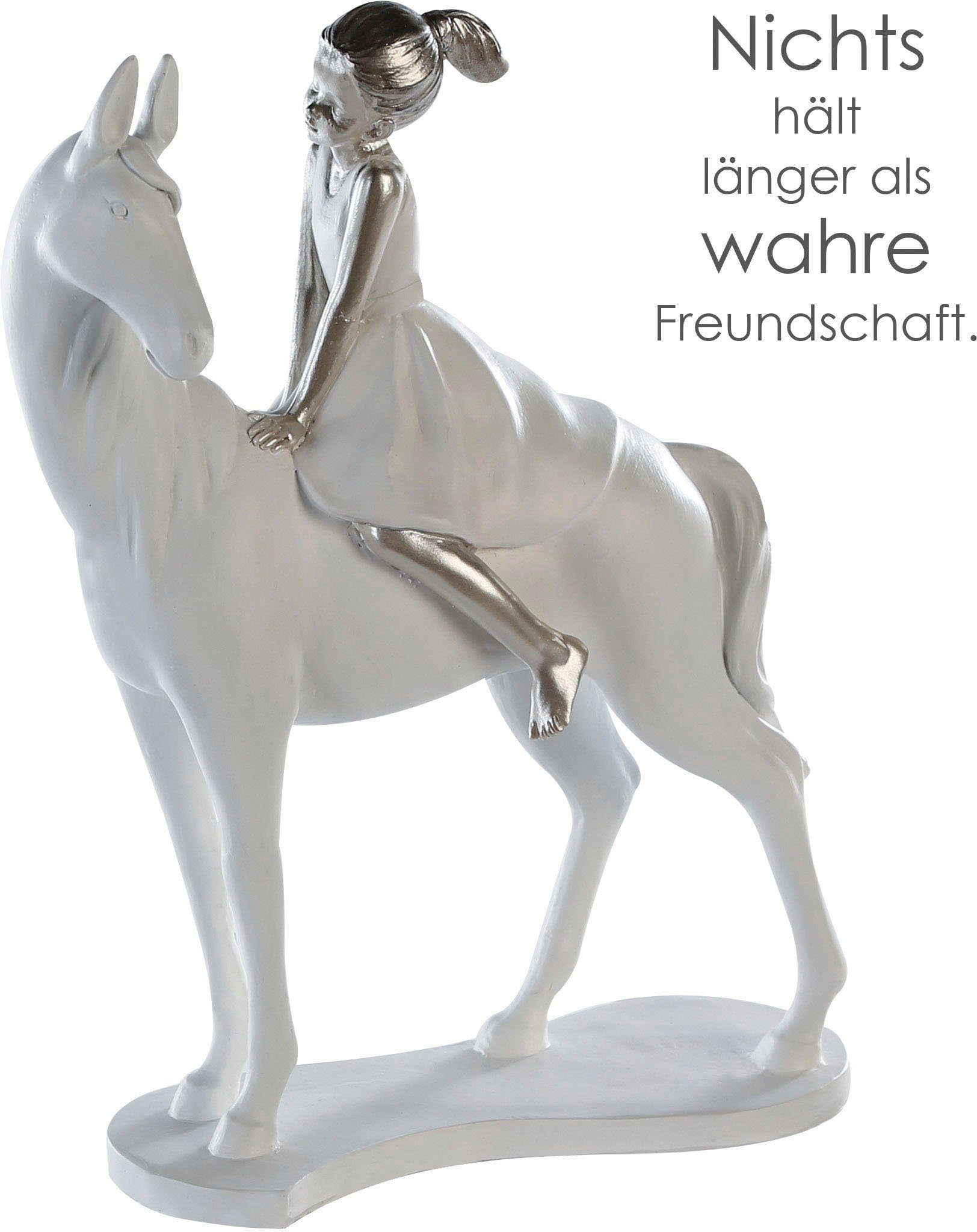 by Dekofigur Girl Gilde Horse Skulptur on (1 St) Casablanca