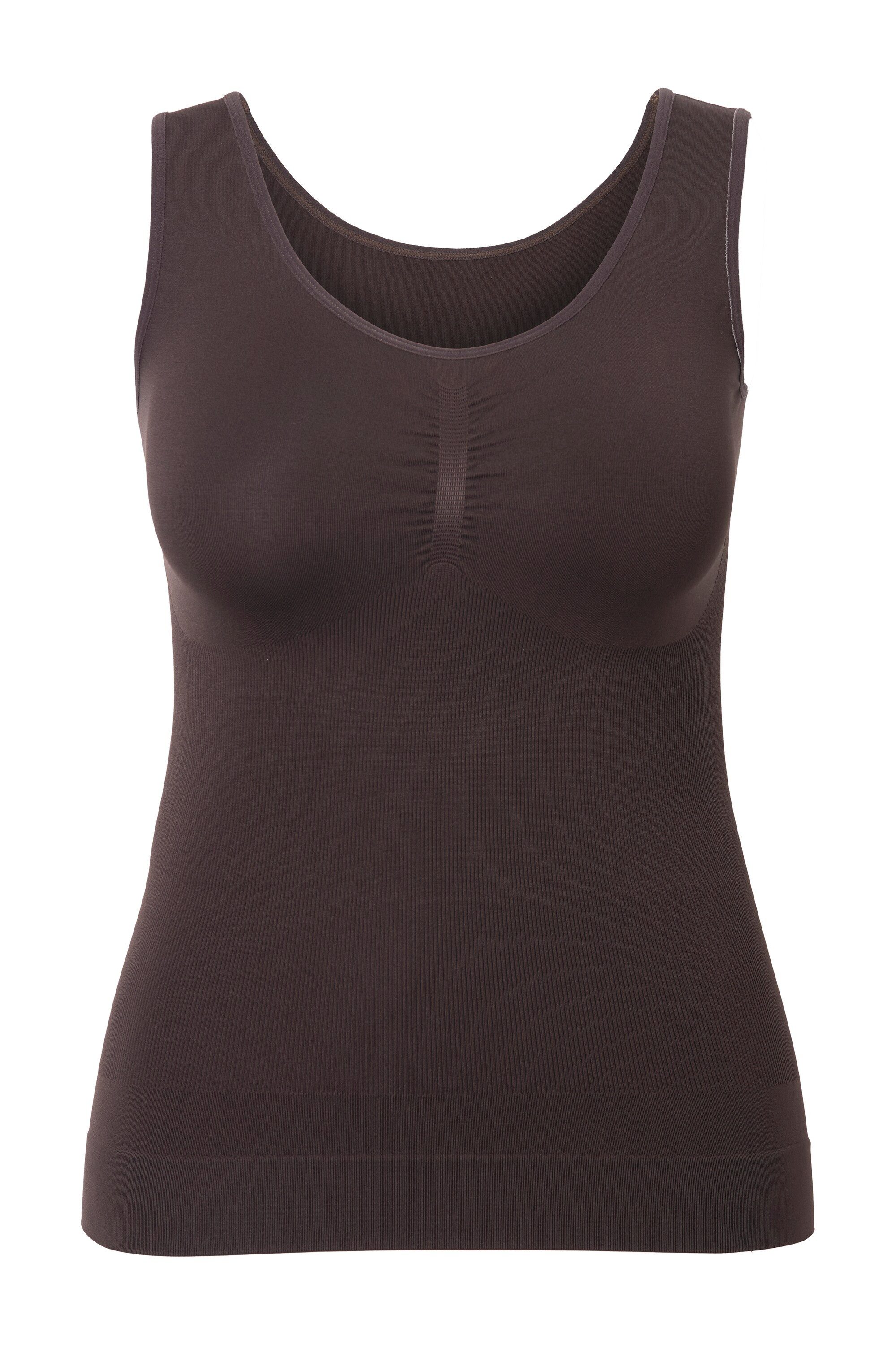 Ulla Popken Shapinghemd Shaping-Top nahtlos V-Ausschnitt günstig online kaufen