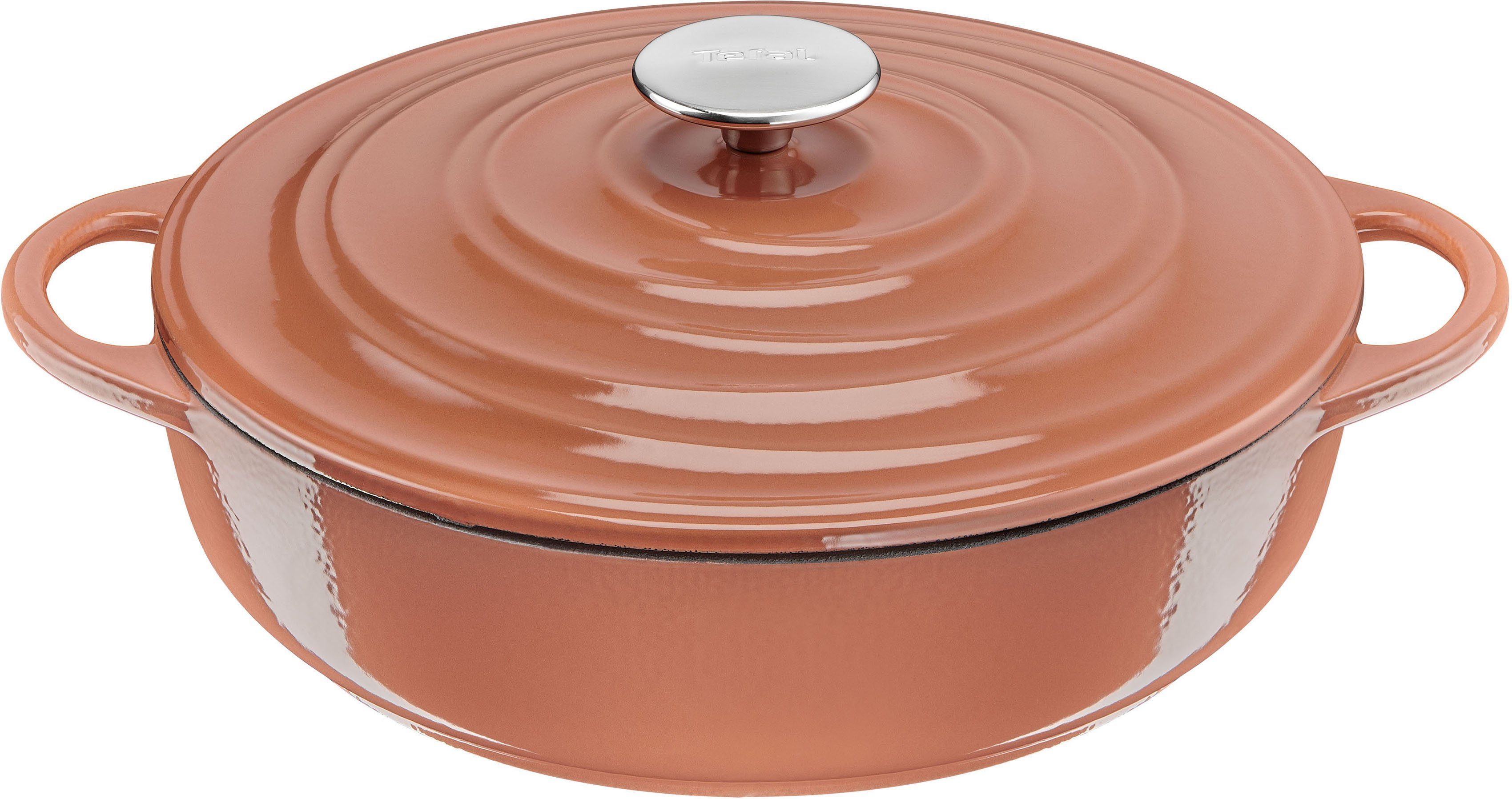 Tefal Servierpfanne LOV, Gusseisen, aus Gusseisen, mit Emaille-Beschichtung, mit Kondensationssystem