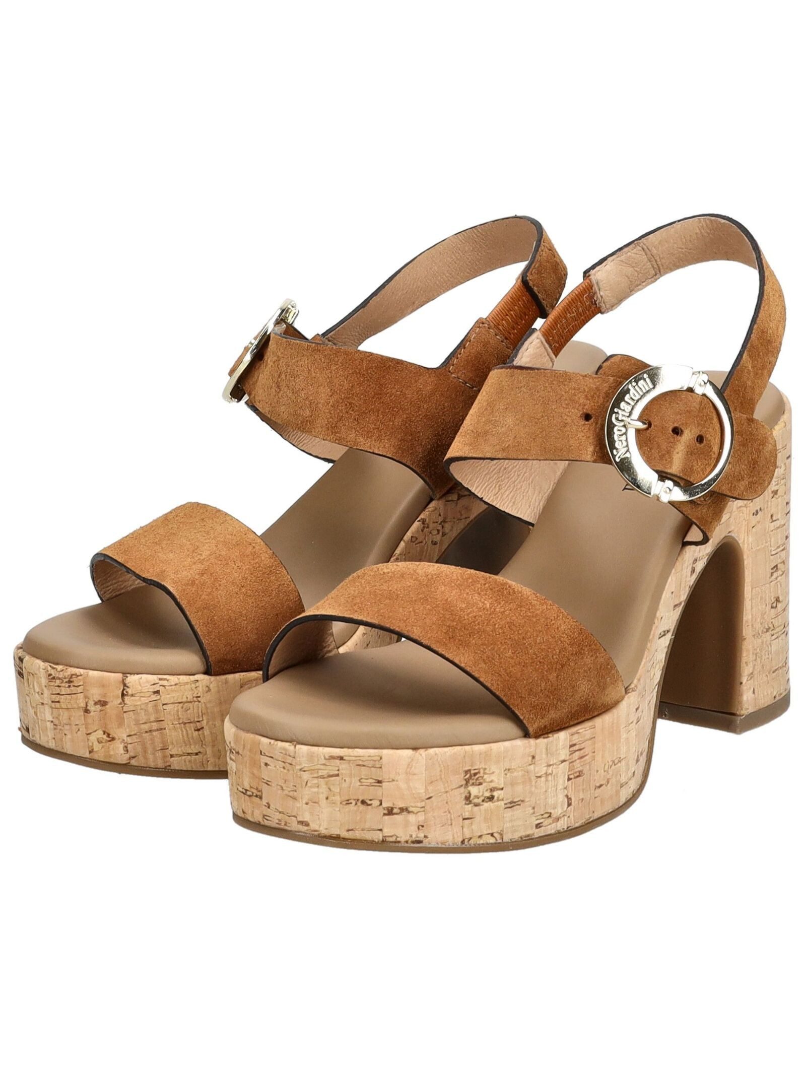 Nero Giardini Sandalen Veloursleder . High-Heel-Sandalette