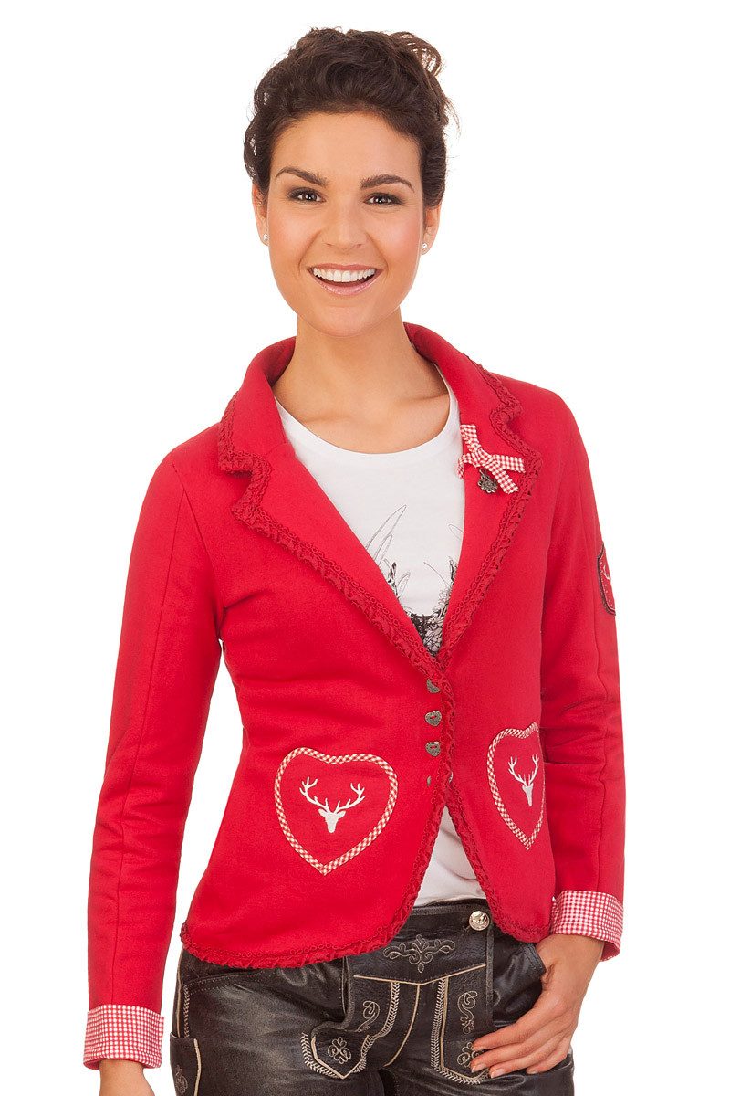 Hangowear Trachtenjanker Trachtenjacke Damen - FADRINA - rot