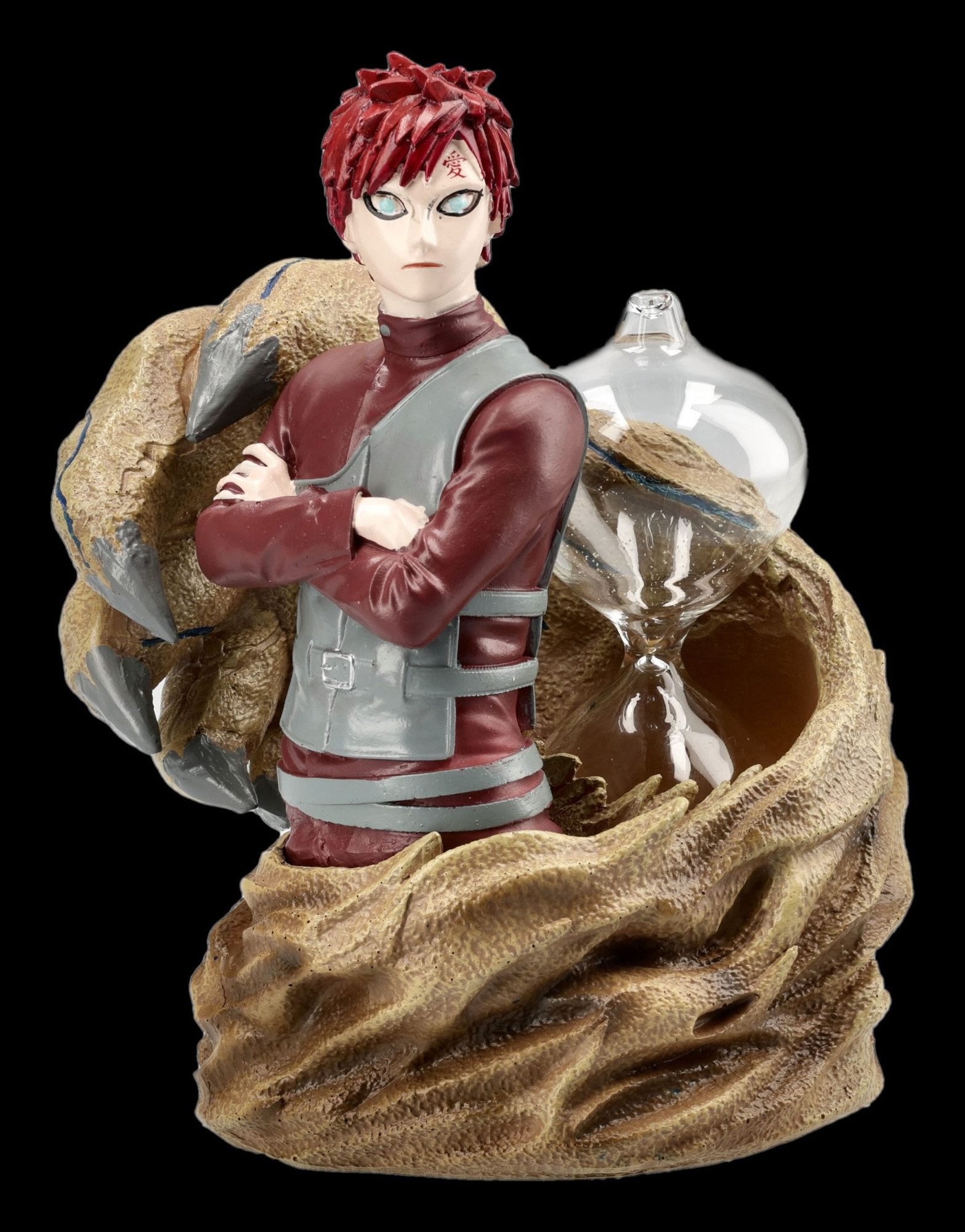Figuren Shop GmbH Sanduhr Naruto Gaara Sanduhr - Anime Figur Dekoration 15 cm Deko Dekofigur