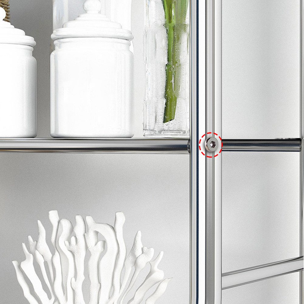GarveeMore Badregal Metall-Organisationsregal über der Toilette mit abnehmbaren Handtuchha, Toilettenaufbewahrung Papierhalter Badezimmer-Organizer über derToil – Bild 5 von 5