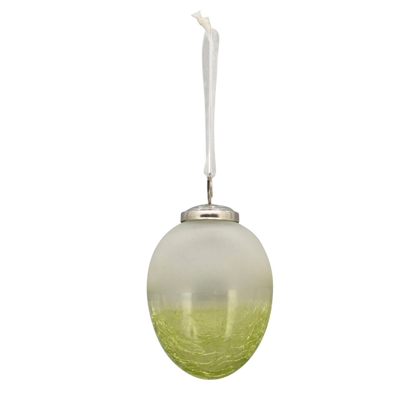 Exner GmbH Garten- & Wohnaccessoires Osterei EiHänger VERT, grün, Glas, 8x8x10 cm