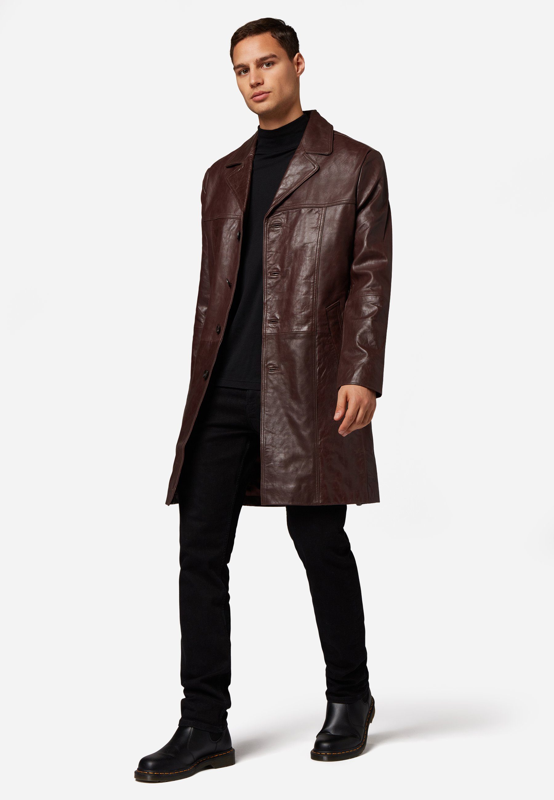RICANO Ledermantel Safari Ledermantel aus Lamm-Nappa-Leder günstig online kaufen
