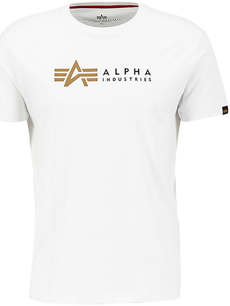 Kurzarmshirt Industries Alpha ALP-Alpha T Label white