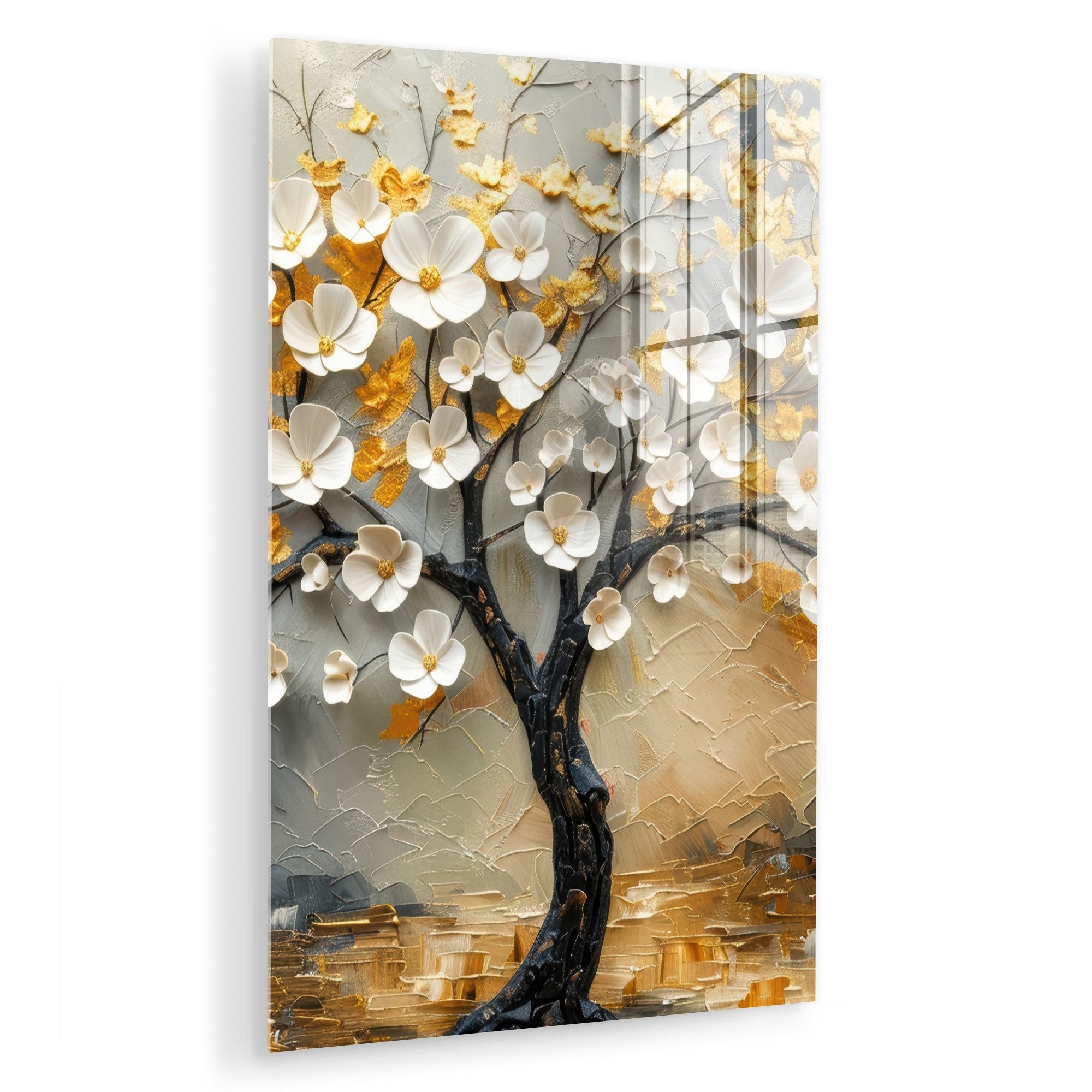 MuchoWow Acrylglasbild Baum - Blumen - günstig online kaufen
