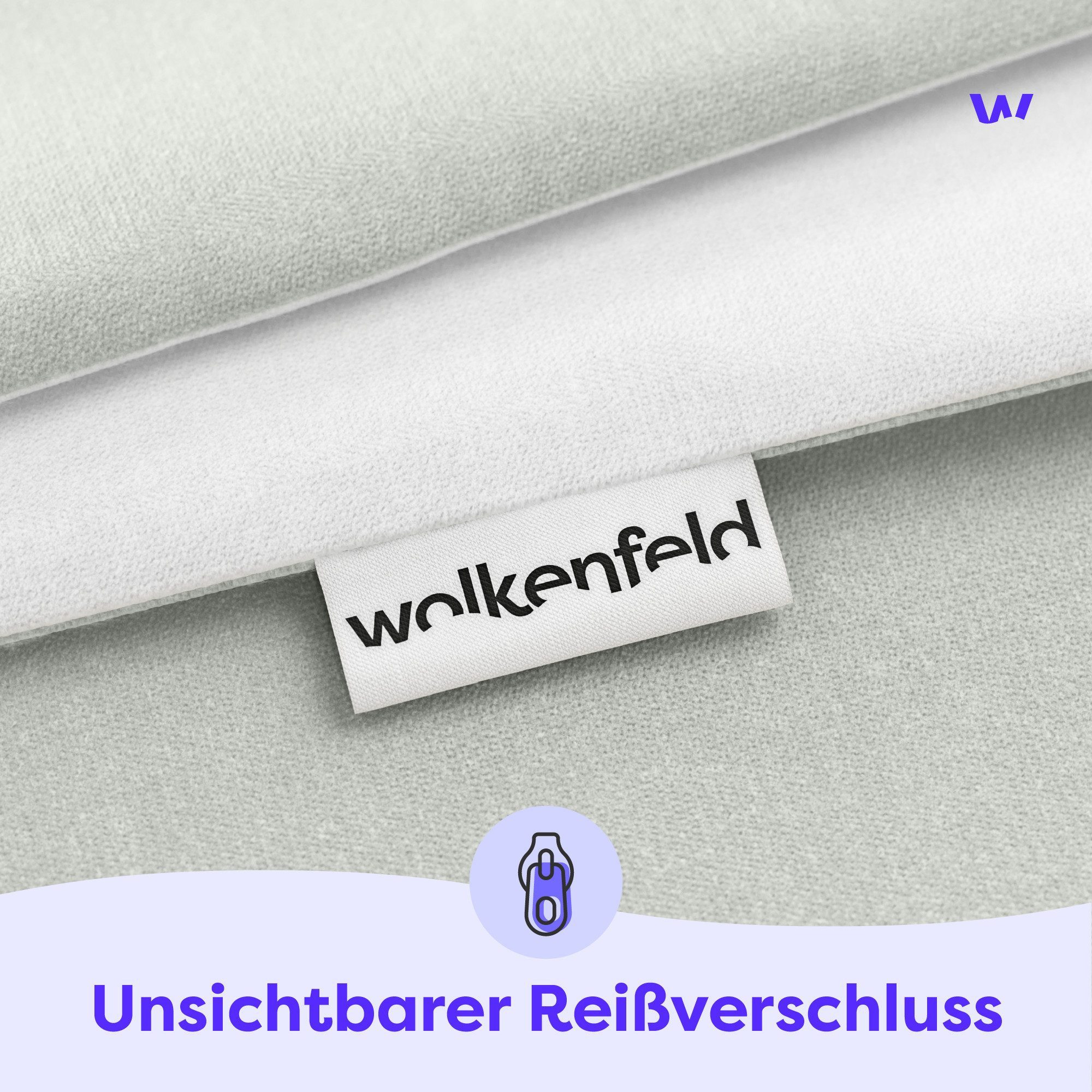 Wolkenfeld Bettwäsche Allergiker Bettwäsche, unfassbar weich, Microfaser, 3 teilig, 135x200 cm, 155x220 & Übergrößen I inkl. Kissenbezüge 80x80 I Uni – Bild 2 von 5
