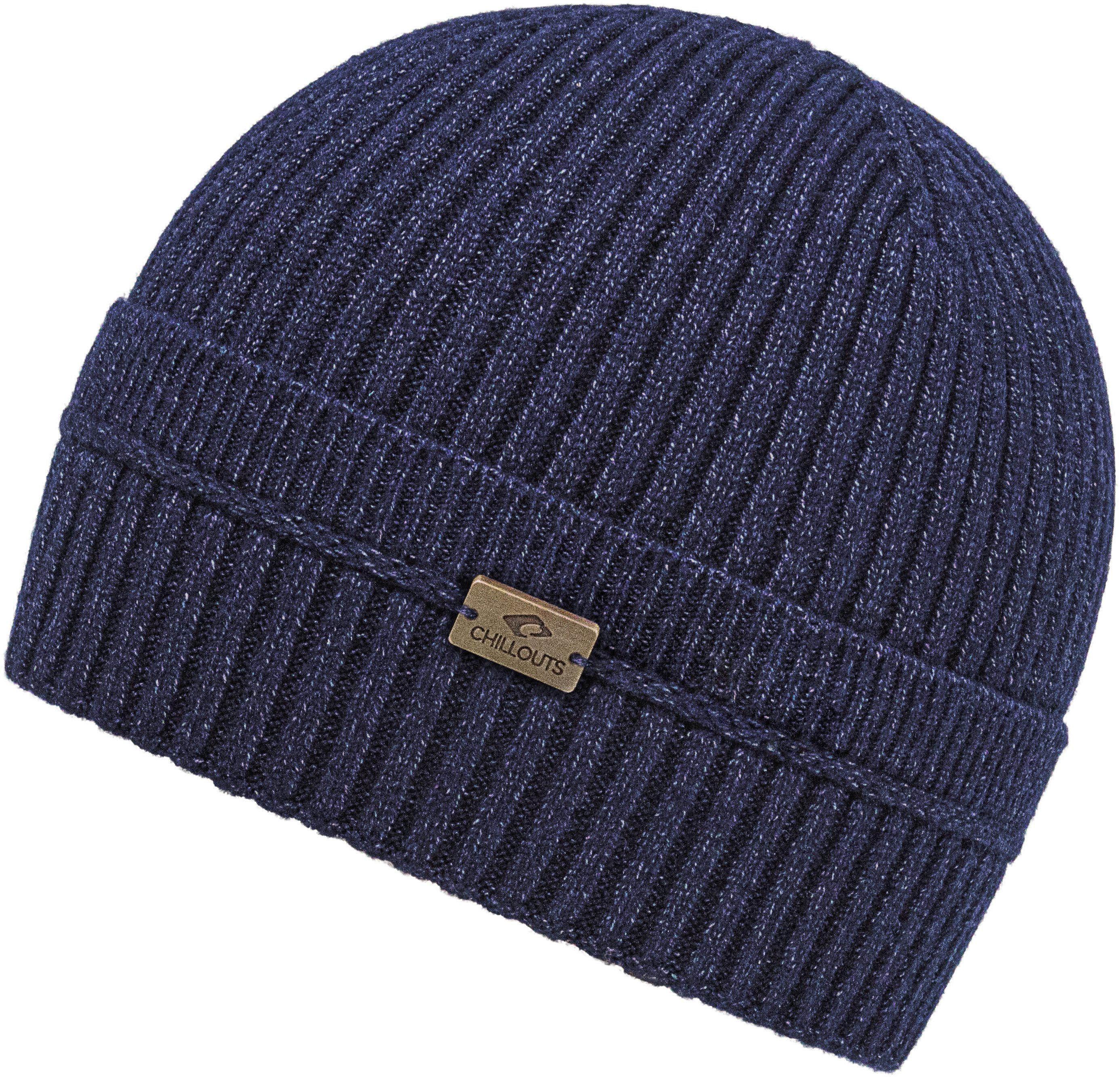 chillouts Beanie Flynn Hat klassische Umschlagmütze mit schönem Strickmuster