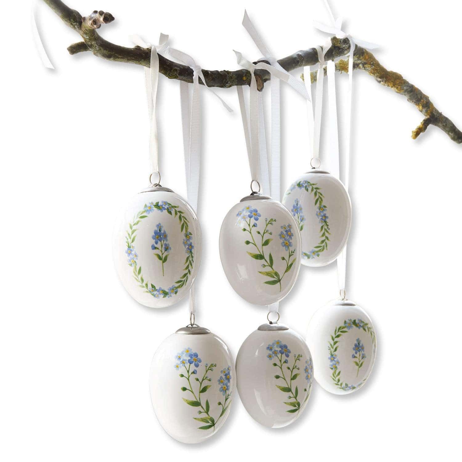 Mirabeau Osterei Osterei 6er Set Fierolla weiß/blau