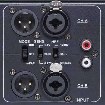 Fame Audio Endverstärker (Endstufe, 2-Kanal, 520W, Lüfterkühlung, Speaker Twist, Class AB)