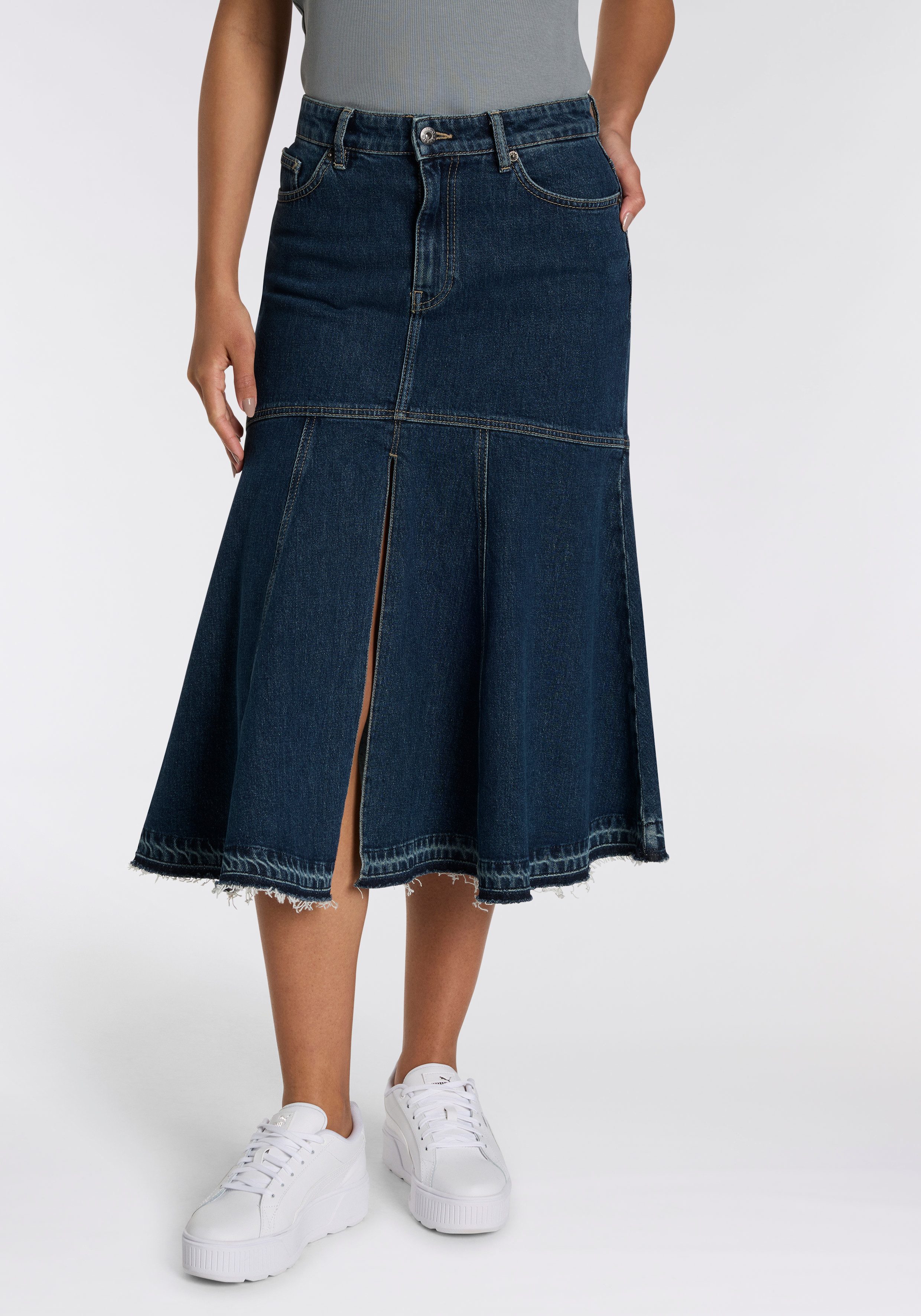 HUGO Blue Jeansrock Gidya Mid Rise, günstig online kaufen