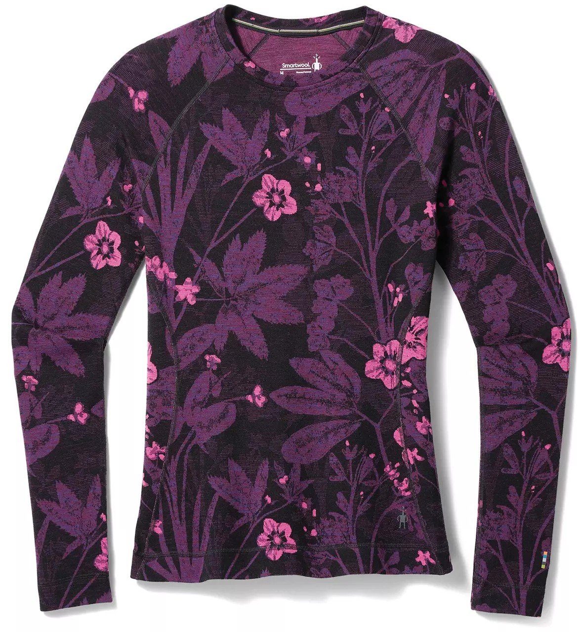 Trangia Funktionsunterhemd Classic Thermal Crew Women purple iris floral | Funktionsunterhemden