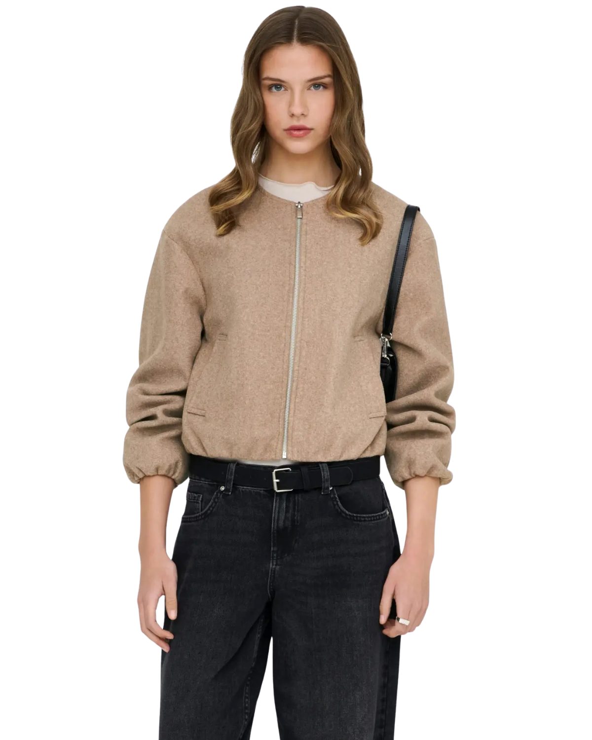 ONLY Bomberjacke Moderne kurze Bomberjacke mit trendigem Balloon-Fit