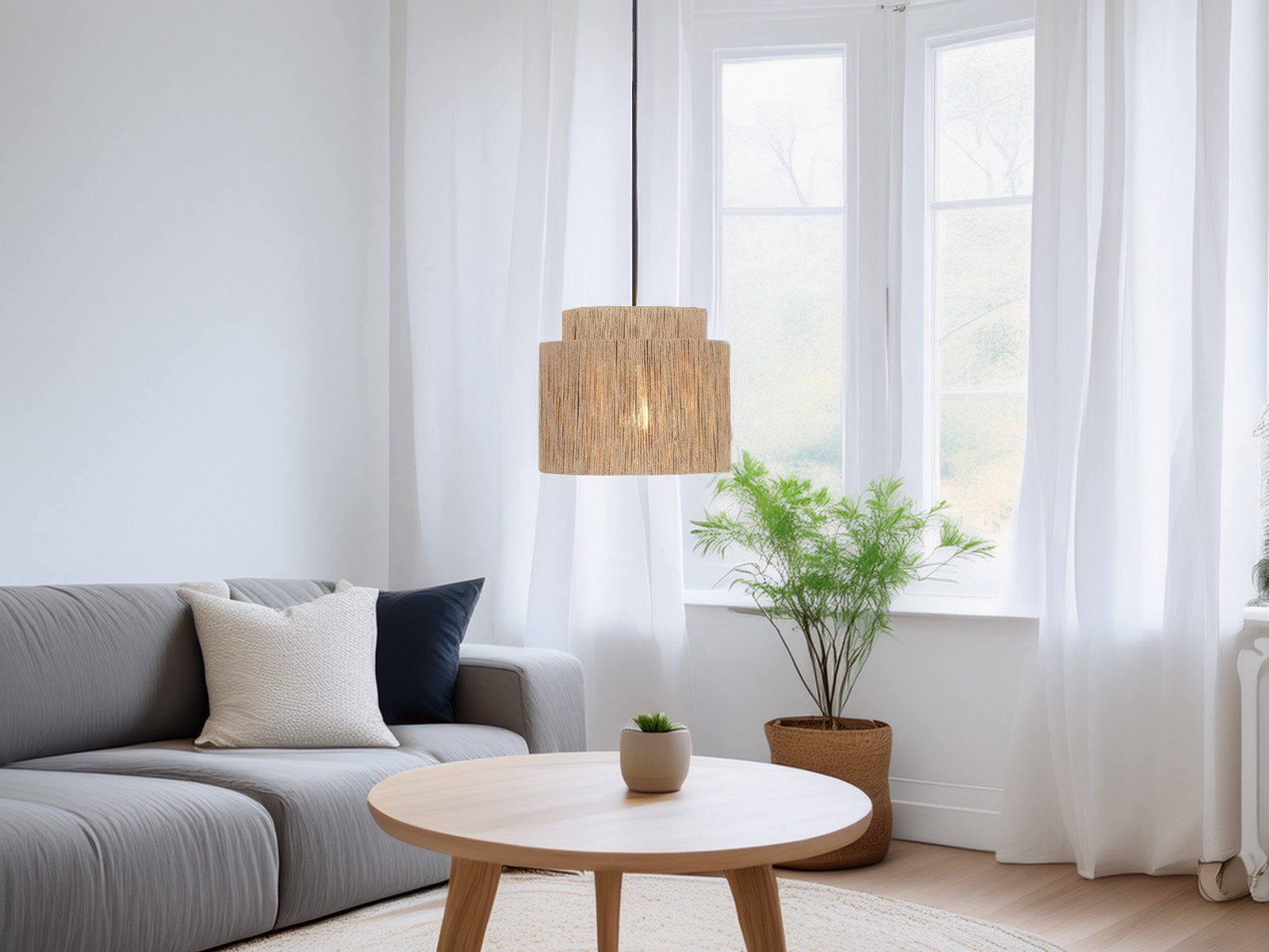 TRIO Leuchten LED Pendelleuchte, Dimmfunktion, LED wechselbar, warmweiß, ei günstig online kaufen