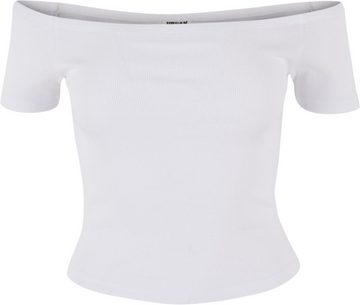 URBAN CLASSICS T-Shirt Ladies Organic Off Shoulder Rib Tee