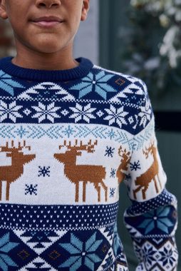 Next Rundhalspullover Weihnachtlicher Strickpullover (1-tlg)