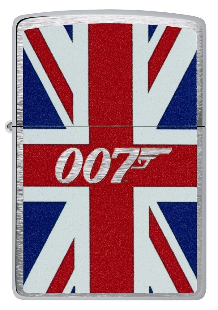 Zippo Feuerzeug ZIPPO James Bond 007 UK Flag Neuheit Herbst 2025, Zippo das Original mit dem " Klick"