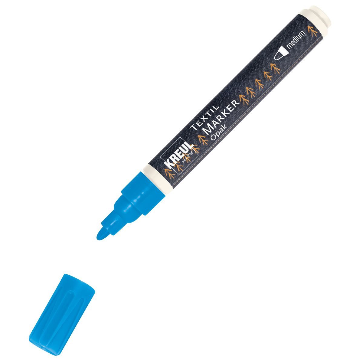 Textilmarker KREUL Textilmarker Opak medium blau