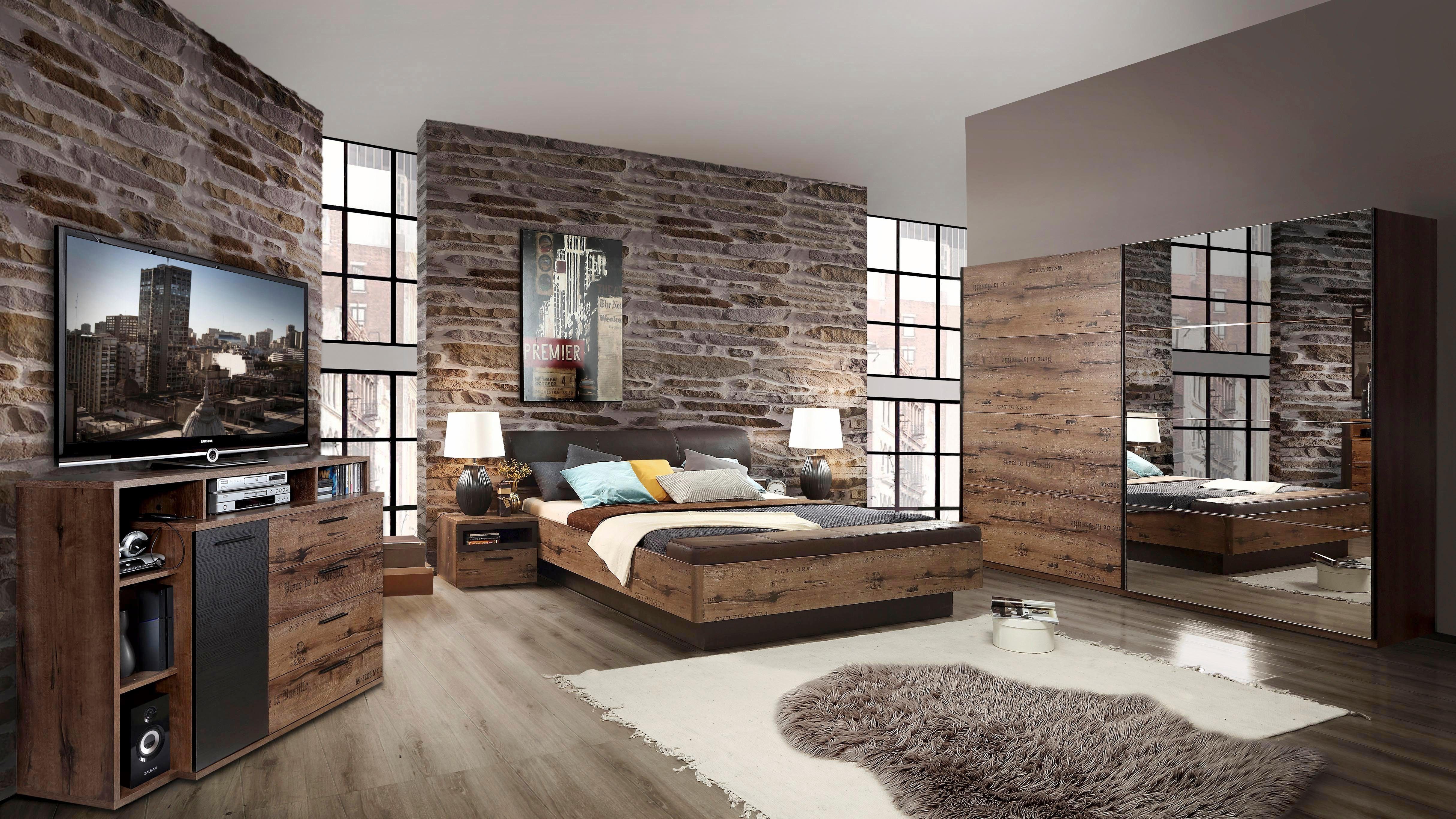 FORTE Schwebetürenschrank Jacky, mit Spiegelpaneele, Metallgriffe (B/H/T ca: 270/210x61) – Bild 2 von 5