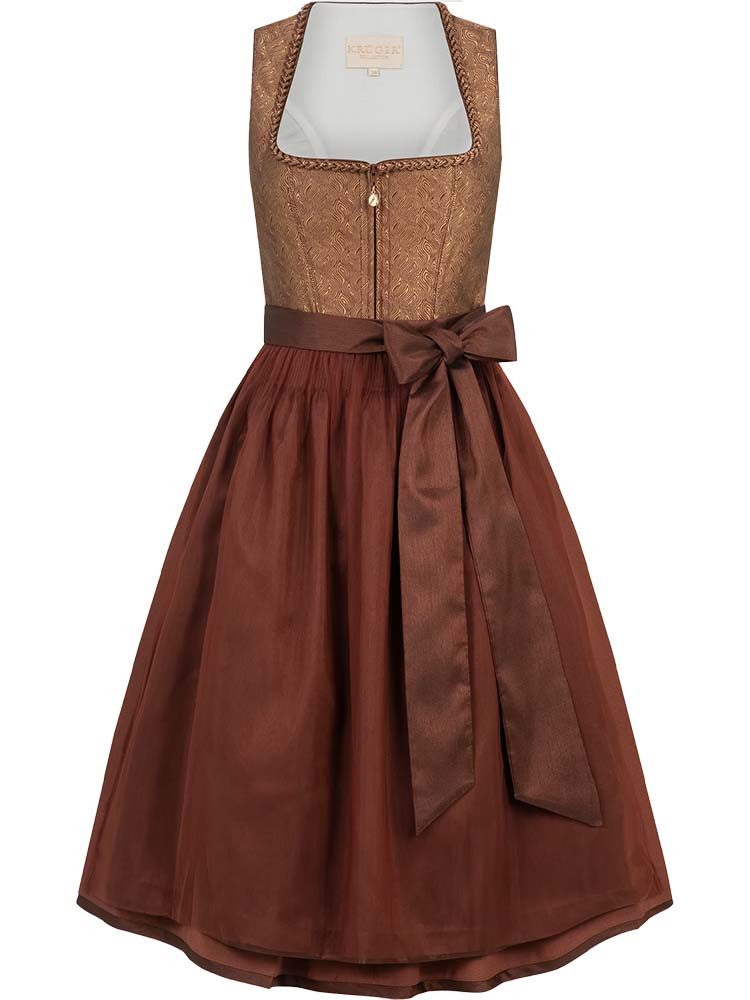 KRÜGER COLLECTION Dirndl Dirndl Tamika 70cm Länge braun