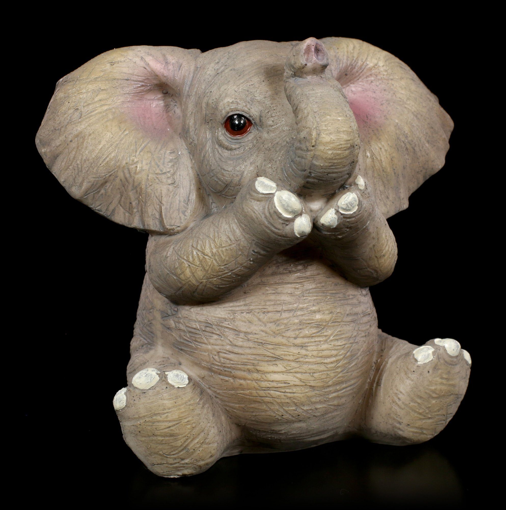GmbH Hall Weise Böses Willow Tierfigur Elefanten - Drei Figuren Baby - Shop Tier Deko - Nichts Figuren