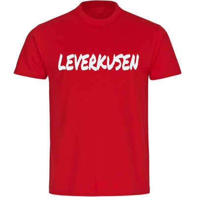 multifanshop T-Shirt Herren Leverkusen - Textmarker - Männer