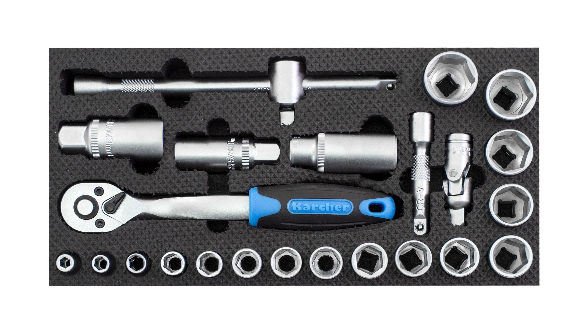 Karcher Werkzeugset 24-teilig, (24-tlg), Steckschlüsselset, 3/8" günstig online kaufen