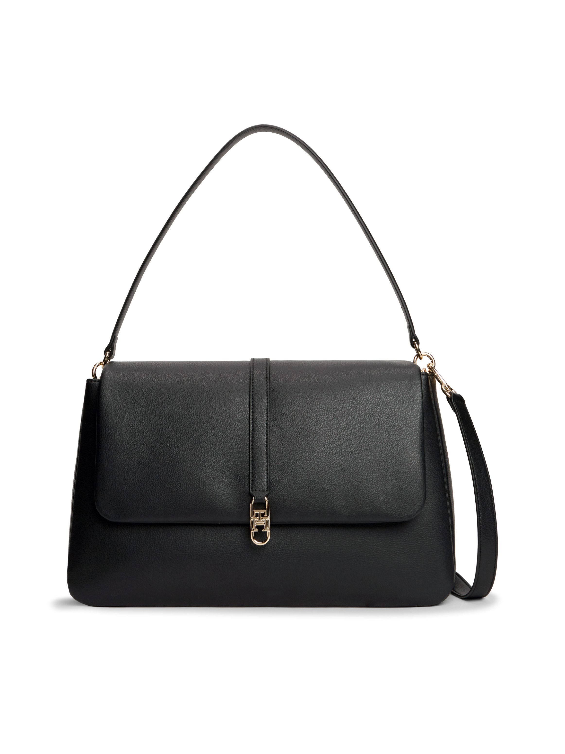 Tommy Hilfiger Handtasche TH LIBRE SATCHEL, Damen Schultertasche, Umhängetasche mit TH-Magnetverschluss