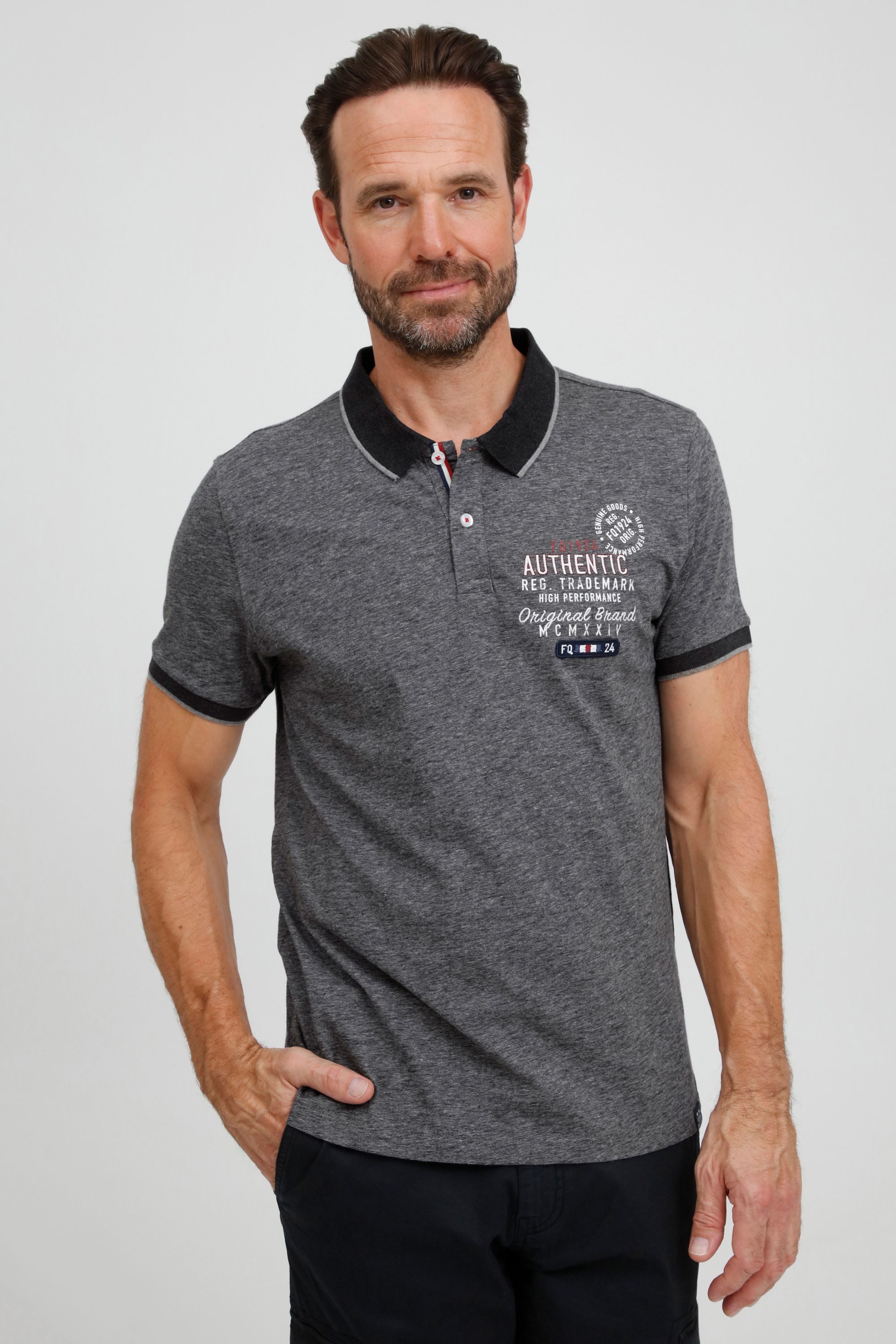 FQ1924 Poloshirt FQPetri Klassisches Poloshirt mit modernem Print günstig online kaufen