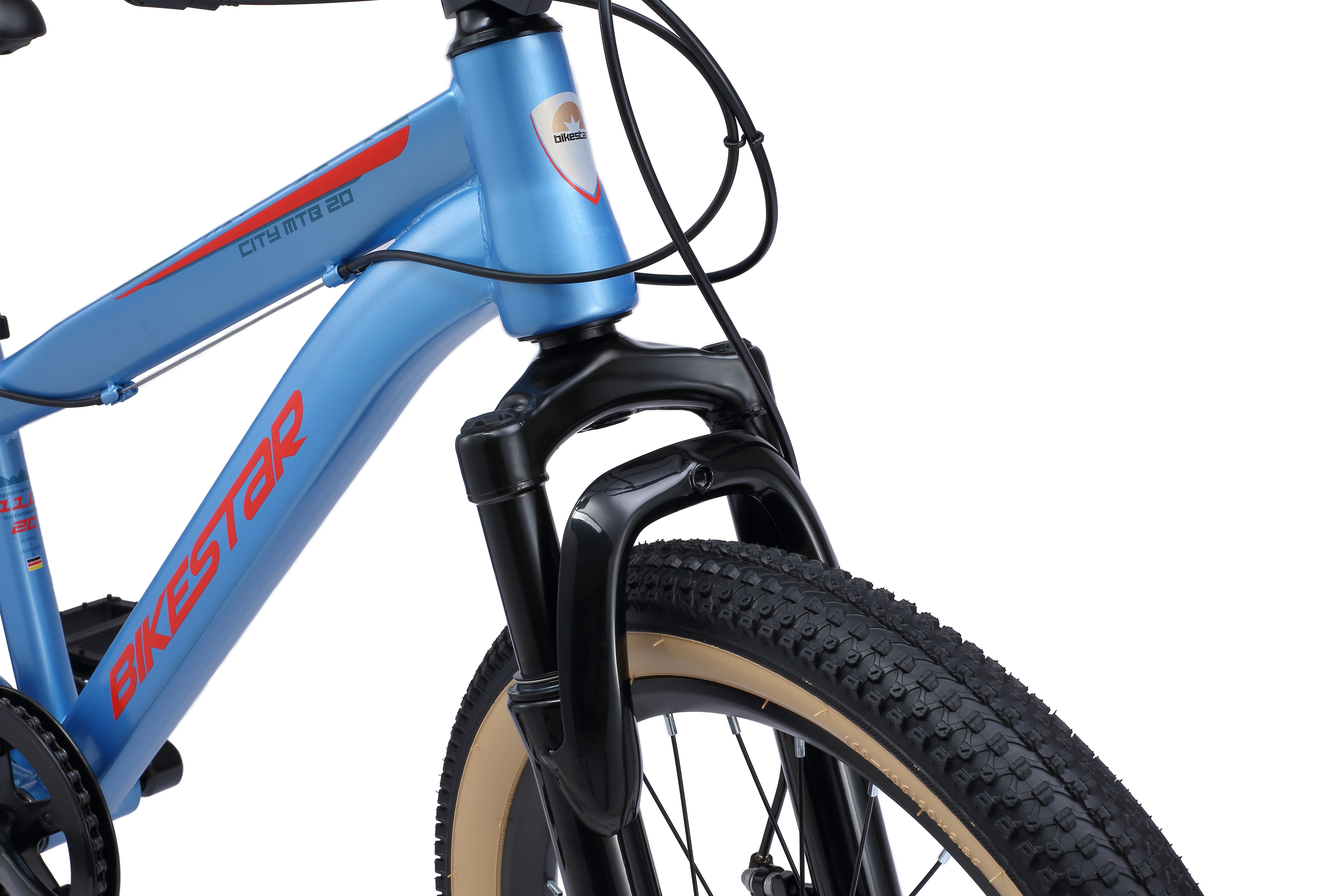 Bikestar youth bicycle, 7-speed Shimano RD-TY21 derailleur, derailleur gears