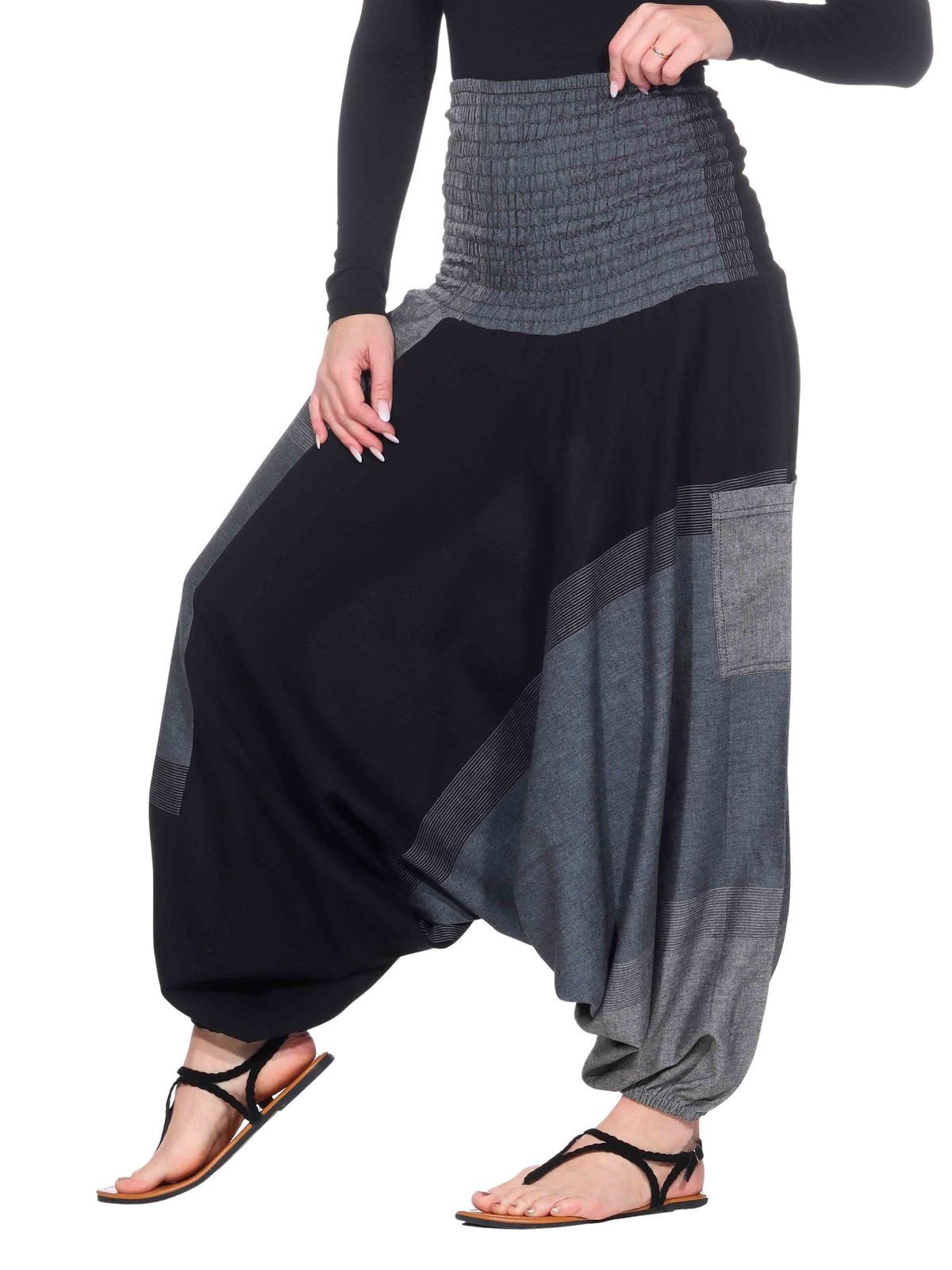 KUNST UND MAGIE Yogahose KUNST&MAGIE Damen bunt one size Boho Yoga Harems/Freizeit/Aladinhose
