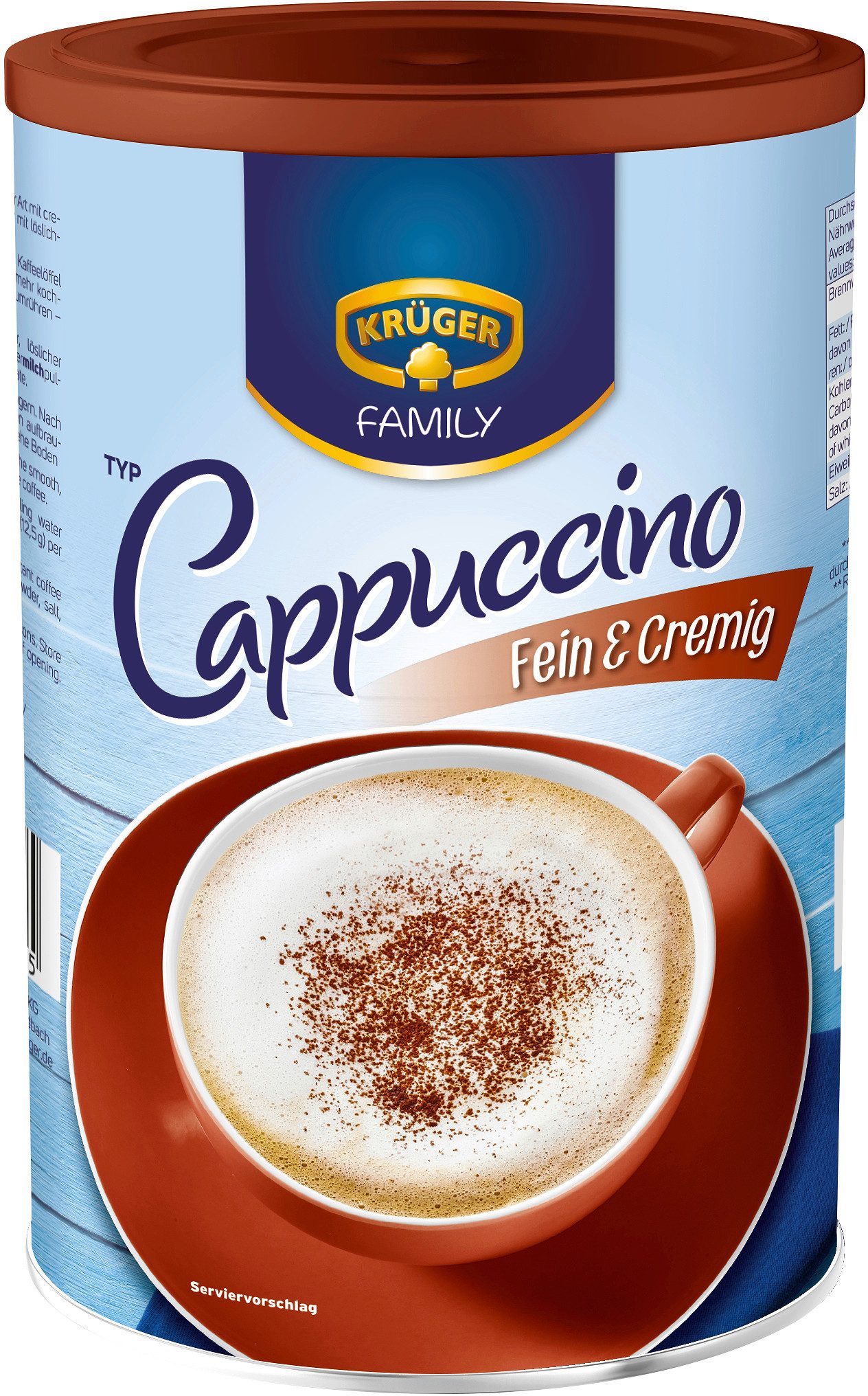 Krüger Kaffee, Krüger Cappuccino fein und cremig 350g
