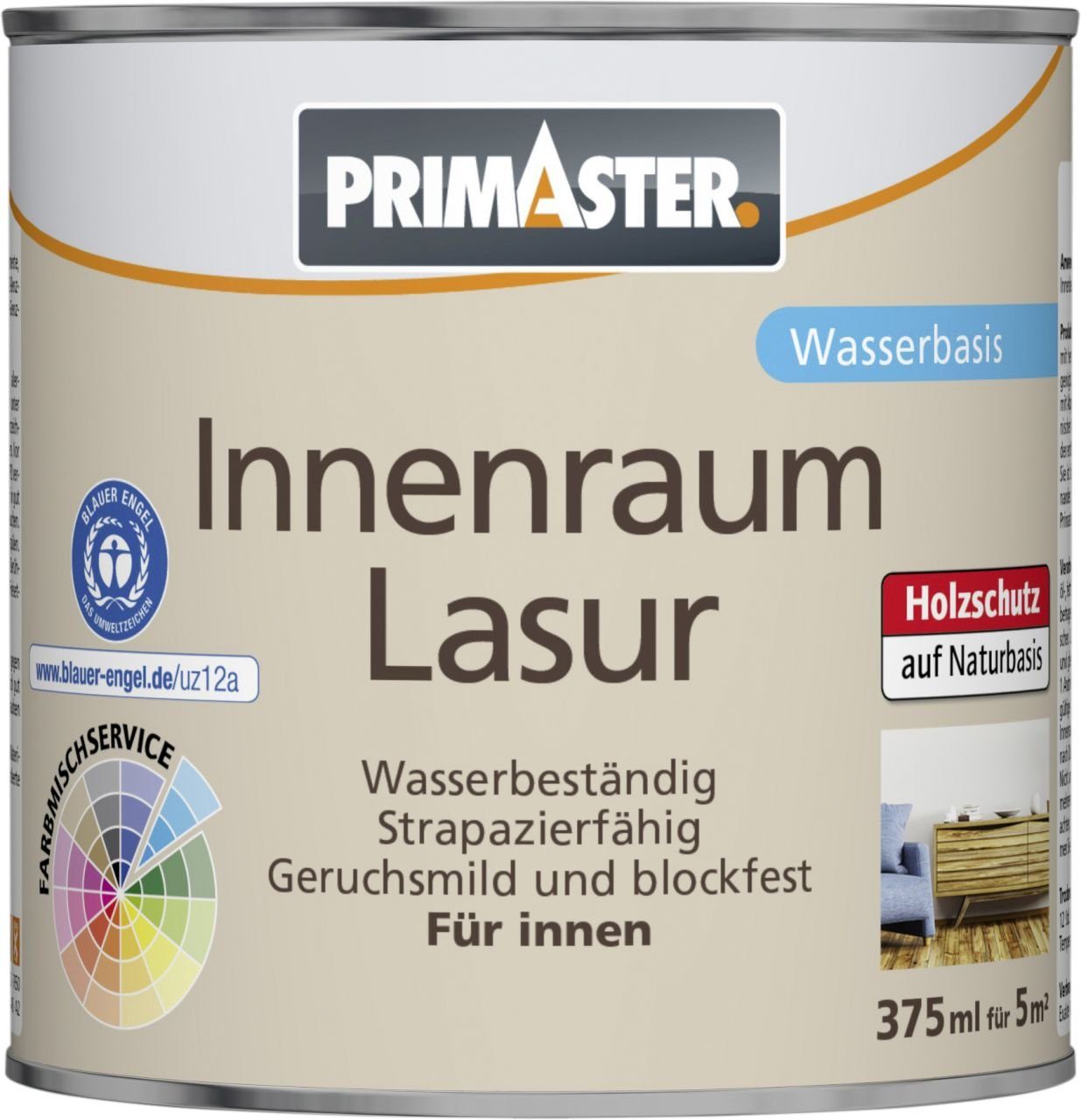 Primaster ml 375 Primaster tiefschwarz Innenraumlasur Lasur